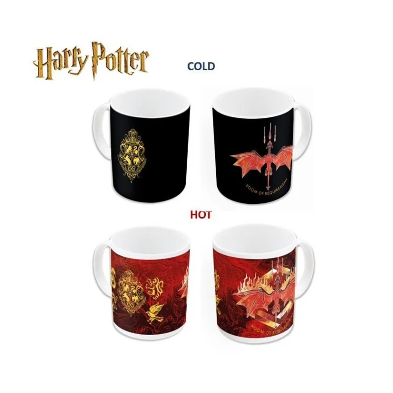 TAZA HARRY POTTER HEAT CHANGING ESCUDO